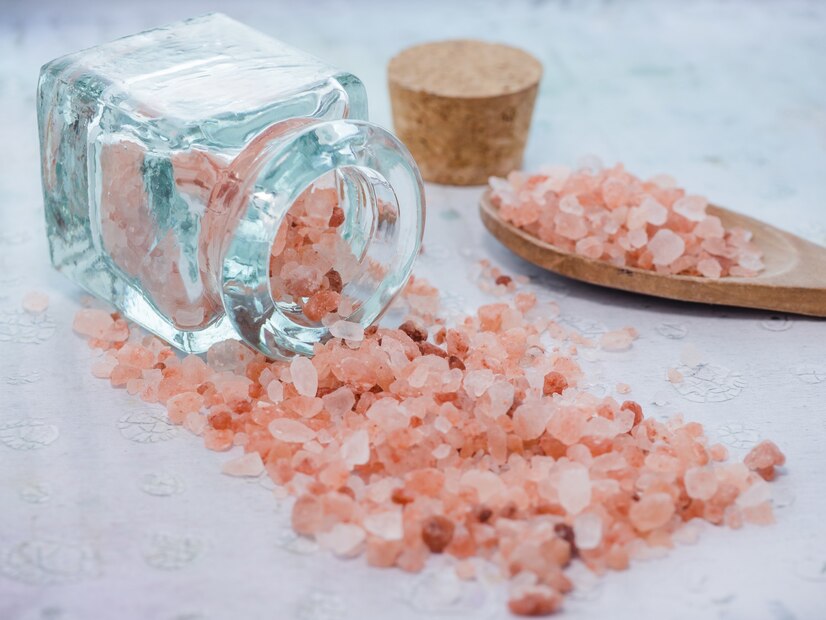 Pink rock salt