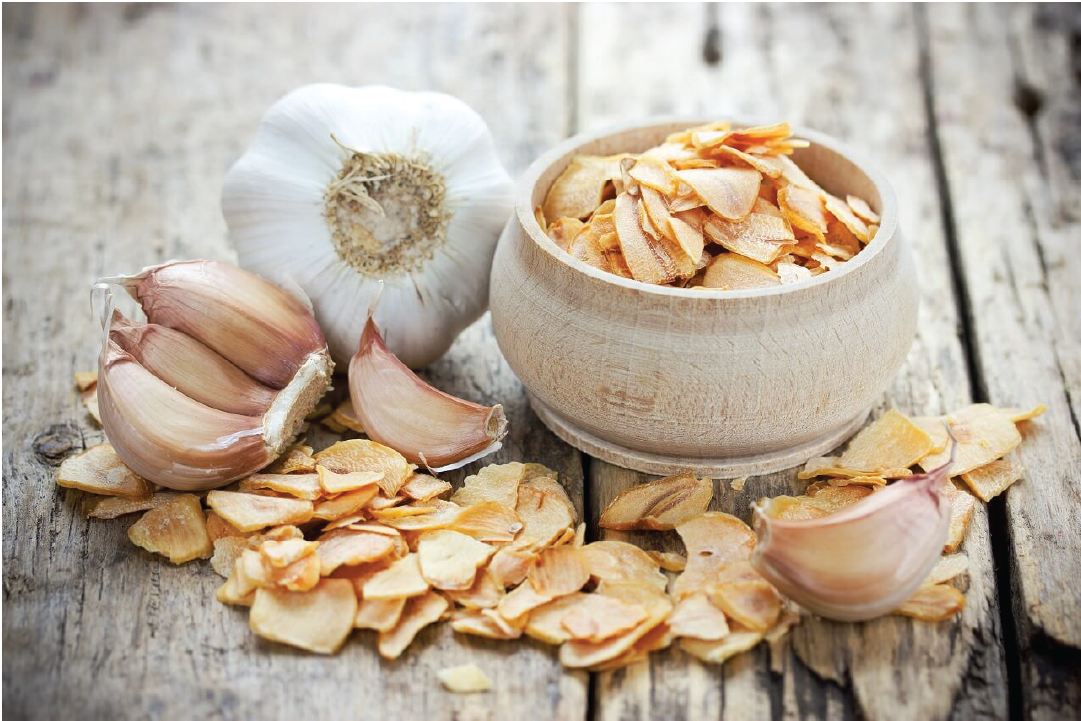 Dried garlic